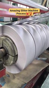 Slitter machines are designed to cut large rolls of material into smaller, more manageable rolls.👍💓💓 #steel #galvanized #stainlesssteel #hotrolledcoil #machine #process #cutting #cuttoline #uncoiler | Alfredo Abella Jr.