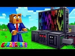 Creating A SUPER COMPUTER In Minecraft Crazy Craft