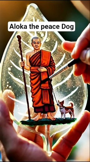 Aloka the peace Dog| Alaka painting video | pragnasara himi @TVDenethaChannel