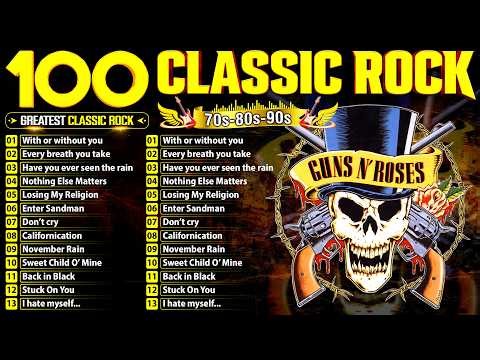 Top 500 Classic Rock Songs Of All Time 🔥 Guns N' Roses, Metallica, Queen, AC/DC, Aerosmith, Bon Jovi