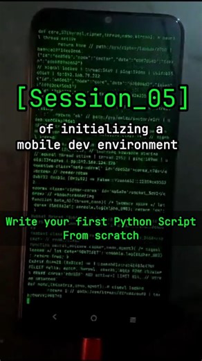 Run your first script on mobile #android #coding #termux