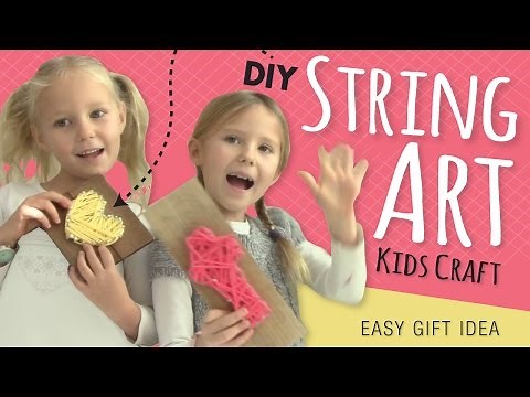 Easy DIY String Art | Room Decor | Kids Crafts by Three Sisters | Gifts