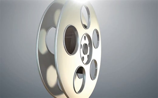 12219 胶片放映机胶卷Logo动画