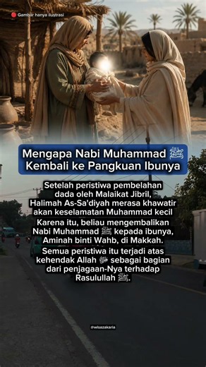 Apa yang membuat Halimah mengembalikan Muhammad kecil kepada ibunya#NabiMuhammadﷺ #kisahrasulullah