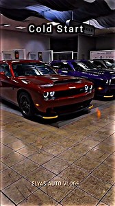 Dodge Challenger SRT Cold Start Up 🥶 #shortsfeed #srt