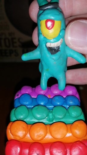 Colorful Toy Creature Animation: Playful and Fun