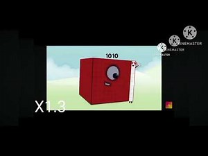 Numberblocks 0 to Absolute infinity Every World = Speeds in 64x speed