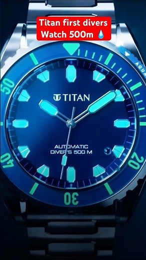 Titan First 500m waters residents watch| professional divers watch for men #titanwatches #diverwatch