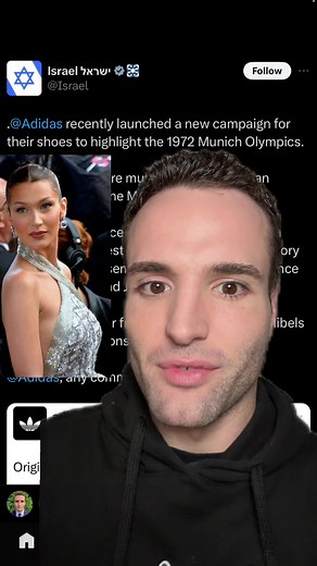 Israel Tweets About Bella Hadid's Adidas Campaign for Munich Olympics