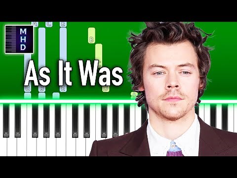 Harry Styles - As It Was - Piano Tutorial