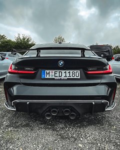 2021 BMW M3 with M Performance Parts and the new quad exhaust system