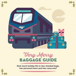 2.9K views · 145 reactions | Holiday travel = packing extra  Here's a quick guide for your festive packing! | Amtrak | Facebook