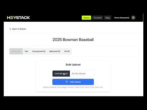 Uploading Cards to a Stack - Heystack Software Tutorial Series