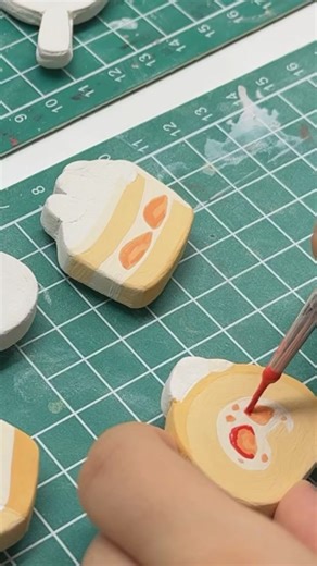 i had so much fun while making these clay trinket dishes and magnets!💐💗 #fyp