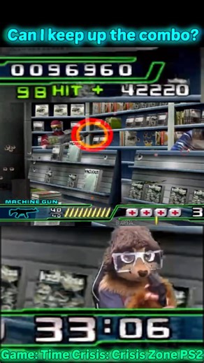 Can I keep up the combo??? Time Crisis Crisis Zone #arcade #ps2 #timecrisis #retro