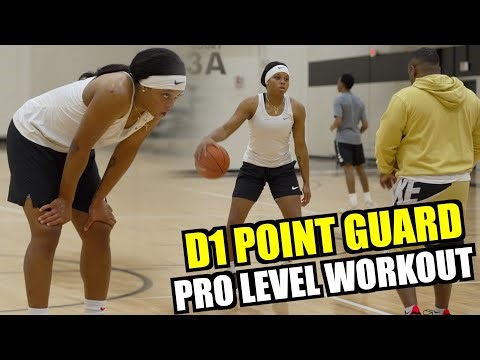 Train like a Pro Intense WNBA WORKOUT Point Guard Sarah Andrews workout with Earl Rooks
