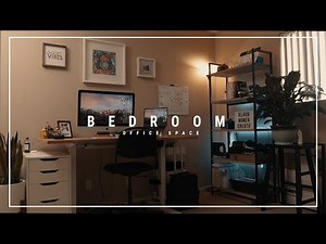 How I transformed My Bedroom into an Office space | Home Office Tour 2020