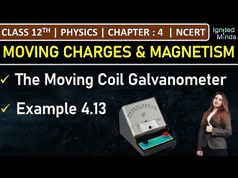 Class 12th Physics | The Moving Coil Galvanometer | Example 4.13 | Chapter 4 | NCERT