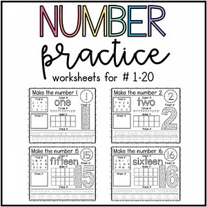 Number Practice Worksheets