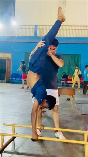 Gymnastic training Parallel bar training #youtube #fitness