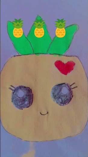 How to draw a pineapple 🍍