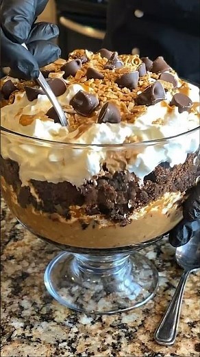 🍫🍮 Chocolate Caramel Dream Trifle ✨🤎
