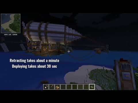 Minecraft Create Aeronautics - Mining Airship 1