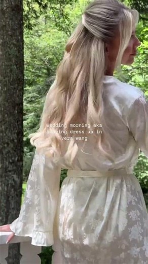 The most beautiful bride woke up to a wedding dress inspired by vera wang #weddingdress #bridal #pov