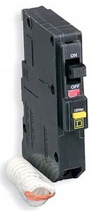 Square D QO115GFI 15A GFCI Circuit Breaker