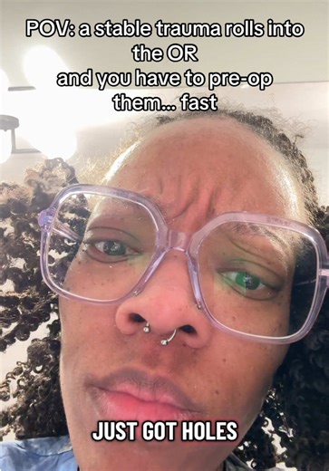 Stable trauma. No time for a full pre-op. Just rapid questions, monitors on, and controlled chaos. Welcome to trauma anesthesia. #CRNA #AnesthesiaLife #TraumaOR #ORHumor #HealthcarePOV