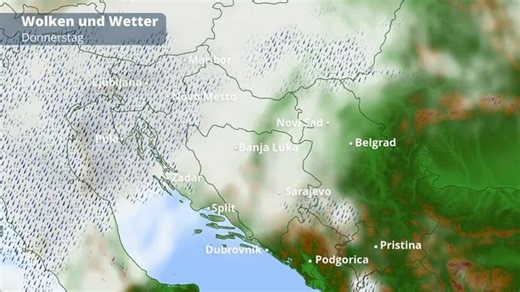 Kroatien- und Balkan-Wetter