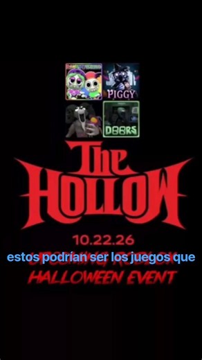 juegos que van a estar en the hollow #roblox #xd #thehollow #edit #robloxshorts #robloxnoticias