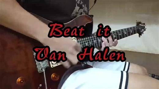 Van Halen 《Beat it》 电吉他新手挑战渣弹点弦间奏