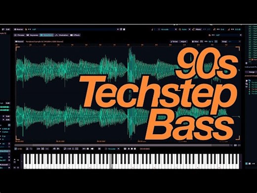 【生肉/Techstep/音色设计】如何用重采样制作90s techstep的bass（附采样和renoise工程）