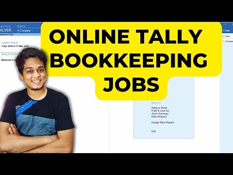 Online Bookkeeping Jobs on Tally ERP/Prime / Work From Home Tally Jobs Online