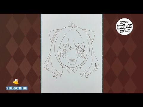 How to draw ANYA step by step || ANYA drawing || How to draw anime step by step