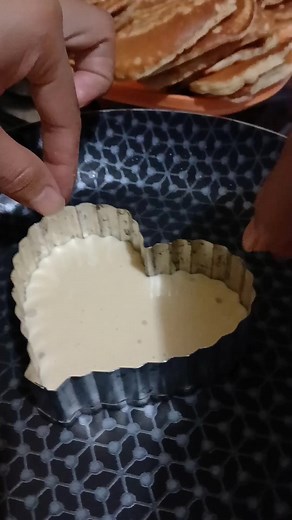 Decoración de Hotcake en Forma de Corazón para Regalar