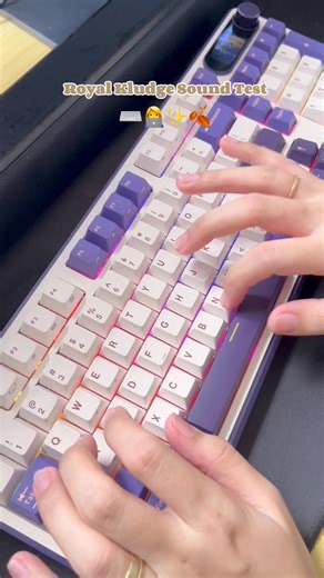 Satisfying sound of my work day using Royal Kludge! 💜✨ #fblifestyletyle #wfh | Mary Angela