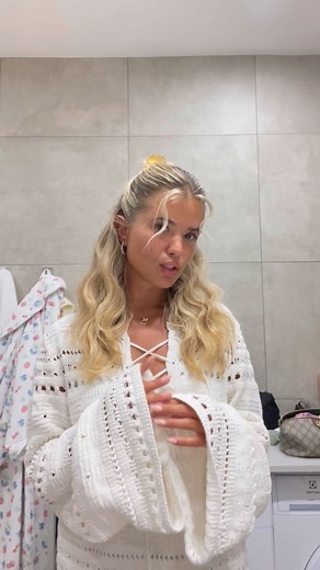 Matilda Djerf on Instagram: "Getting ready with my @mermade.hair 32MM Pro Waver and I’m obsessed. Mermade currently has 20% off site wide for the next 2 days 🧜‍♀️ #mermadehair #mermadehairpartner"