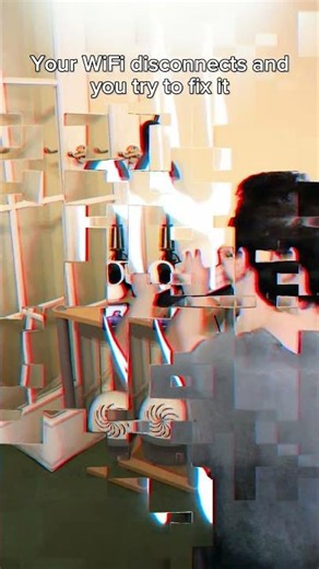 POV your WiFi keeps disconnecting #wifi #wifiproblems #internetproblems #fyp #relatable #comedy