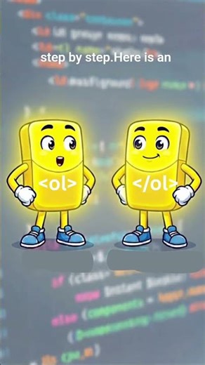 The ol tag creates numbered lists. #html #coding #programming #frontendcourse #frontend
