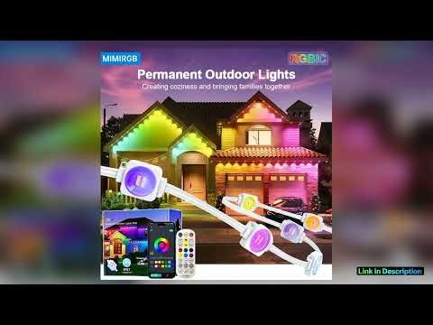 150ft 100ft 50ft Smart RGBIC Eave Lights Permanent Outdoor LED Light App Control Music Sync Timer