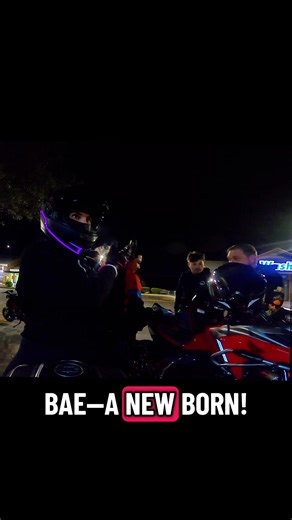 When your boy got a suitcase of a tank 👶🏽🍼 #girlswhoride #bikersoftiktok #bikergirls #bikelife #fyp