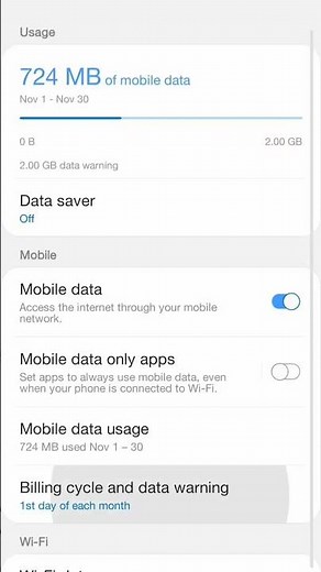 Remove Data Usage Limit Notification on Android