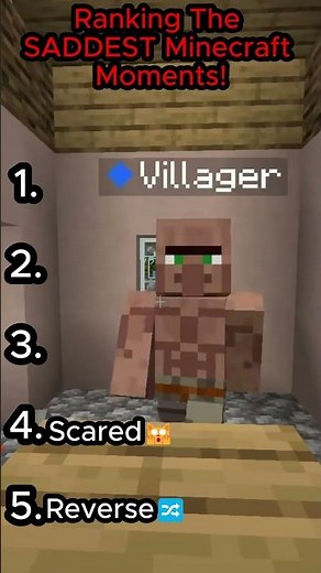 Ranking The SADDEST Minecraft Moments!