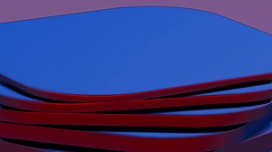 a stack of blue and red blocks on a purple background