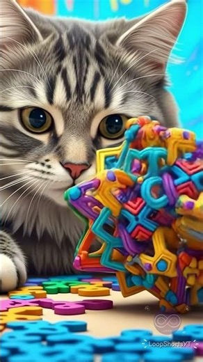 😺🧩 Genius Cat Solves Impossible Puzzle for Snacks 🍪🐾 | Viral Shorts