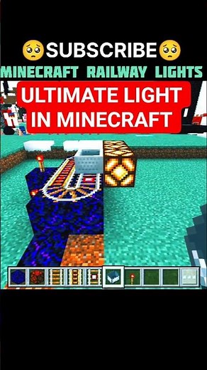 🚆✨Ultimate Glow Rail in Minecraft💡Light-Up Tracks🔥
