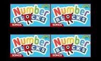 Mix of 4 videos from youtube : 4 numberblocks intros