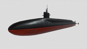 Ohio-class submarine (SSBN) - Download Free 3D model by Yakudami